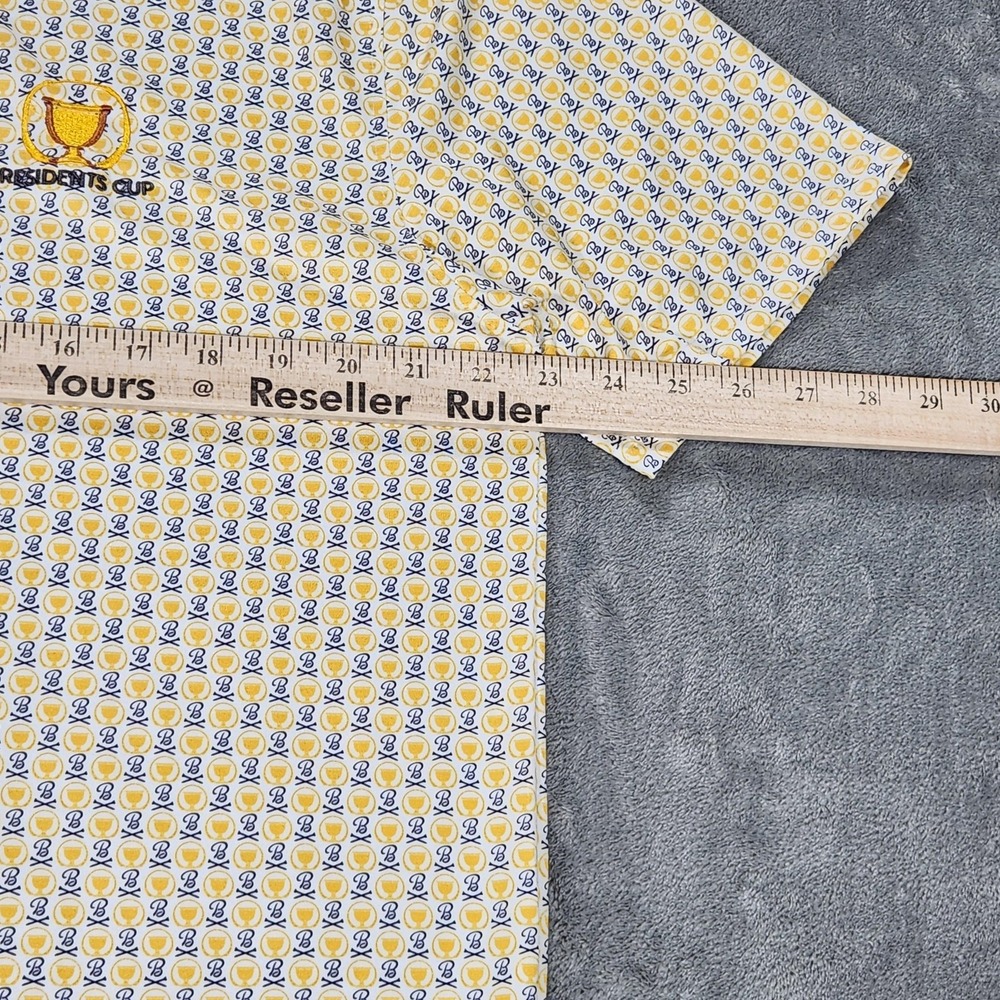 Presidents Cup Shirt Mens XL White Trophy Print Golf Polo Barstool Golf - Picture 8 of 11